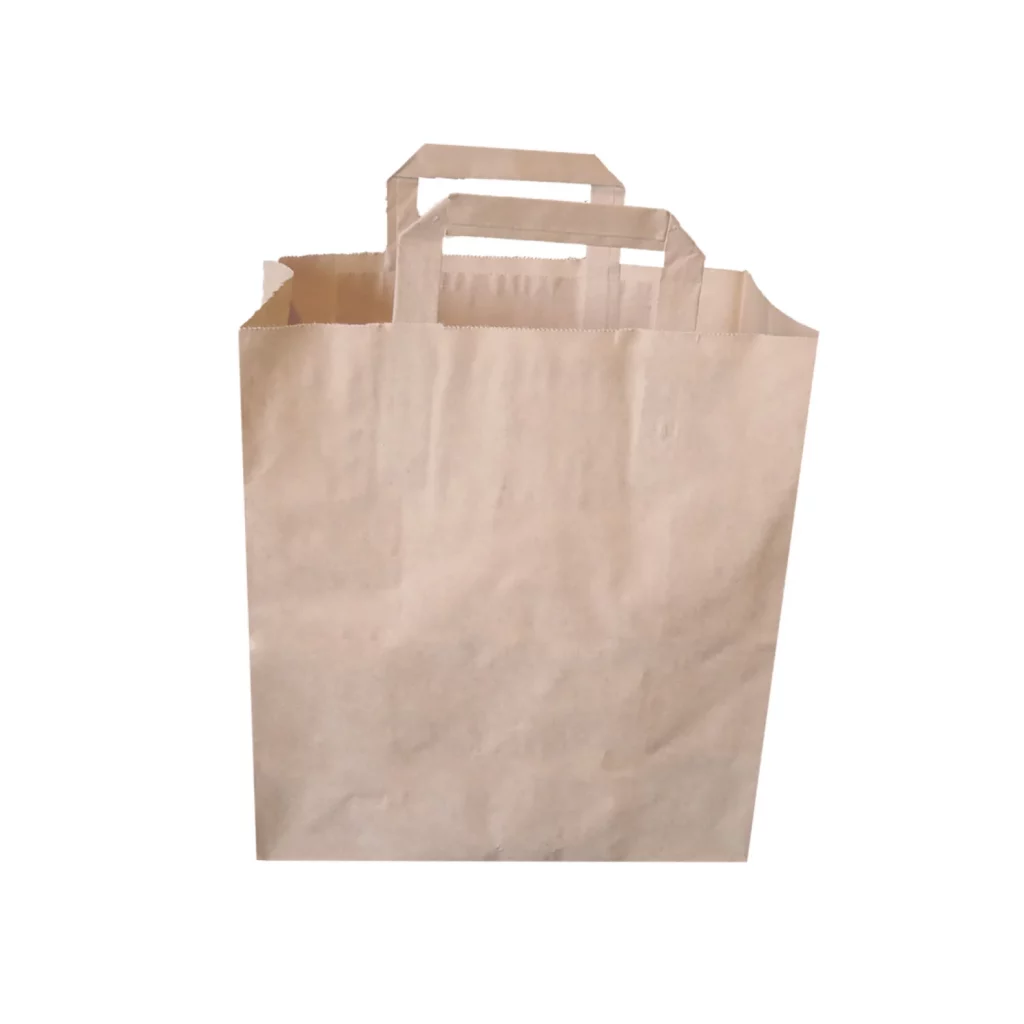 sac kraft poignées plates GM neutre